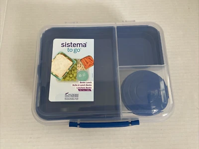 Sistema to go Bento Brotdose 1,65 l blau *NEU* - Bild 1 von 4