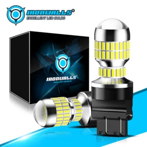 White Turn Signal Light 3157 3157A LED Bulbs For Ford F150 F250 F350 Super Duty - Picture 1 of 11
