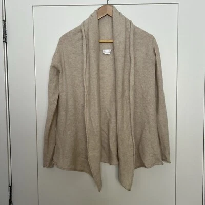 Cárdigan Club Monaco Mujer XS/S Beige Cachemira Frente Abierto Cascada Relajado Foto 1 de 4