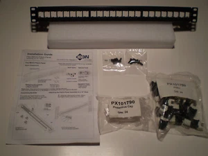 24-port 1U black Flex patch panel with 24 GigaFlex PS6+ UTP modules NORDX/CDT - Picture 1 of 11