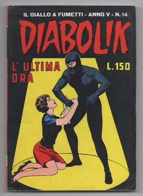 DIABOLIK anno V N.14 L' ULTIMA ORA originale 1966 annata 5 a ° scheletrino - Immagine 1 di 4