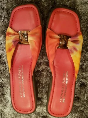 Donald J Pliner Women's Slides Sandals Made on The Beaches Of Spain Size 8.5 - Imagem 1 de 4