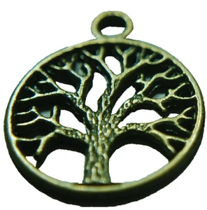 Tree of Life Pendant Charm   Antique Brass    J1329-7 - Picture 1 of 4
