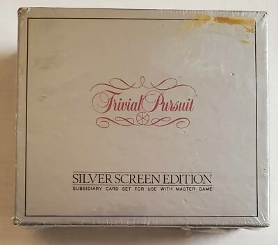 Vintage Trivial Pursuit Silver Screen Edition Subsidiary Card Set New Sealed - Image 1 of 2