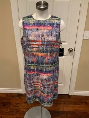 Vestido recto Emporio Armani brillante arco iris tweed, talla 14 (US), 48 (IT) ¡NUEVO CON ETIQUETAS! Foto 1 de 4