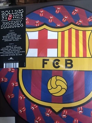 Rolling Stones Hackney Diamonds  vinyl Barcelona Football Club Spain Pic Disc! - Image 1 of 4