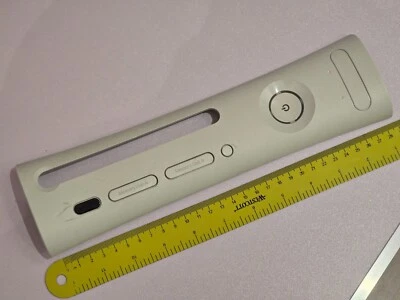 MICROSOFT XBOX 360 ORIGINAL OFFICIAL WHITE CONSOLE FRONT FACEPLATE FASCIA COVER - Image 1 of 2
