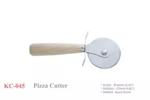 Kanetsune Seki Japan KC-045 420J2 Edelstahl 64 mm Pizzaschneider rotierendes Messer - Bild 1 von 1