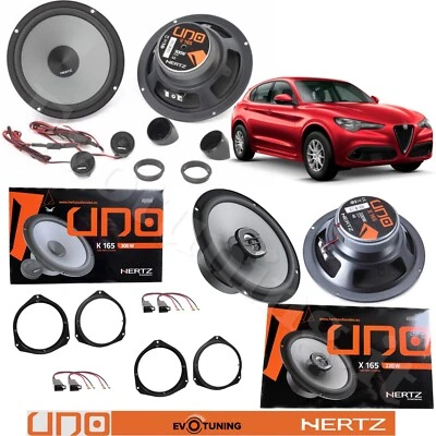 HERTZ EVOTUNING Kit 6 Casse Altoparlanti Hertz Anteriori e Posteriori per Alfa Romeo Stelvio