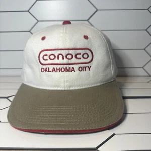 Gorra Conoco Phillips Oklahoma City Blanca OKC Ajustable Gasolina Americana - Imagen 1 de 9