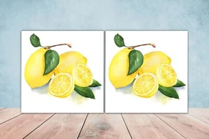 Piastrelle da parete frutta ceramica limone cucina doccia backsplash piastrelle tropicali - Foto 1 di 6