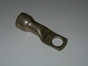 TERMINAL CONNECTOR. 1/2" HOLE. 5/8" by 2 9/16. COPPER WIRE RING! 0 GAUGE! NEW! - Picture 1 of 3