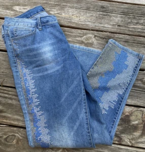 Juliette Strass Embellished Distressed Jeans - Picture 1 of 5