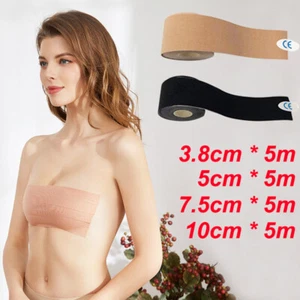 Invisible Breast Lift Tape 5M Roll Push-up Boob Shape Bra Nipple Cover Sticker - Picture 1 of 13