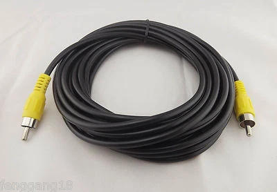1pcs 5M 15Ft Single 1-RCA Phono Cable Male to Male Composite Audio Video Cable - Image 1 of 3