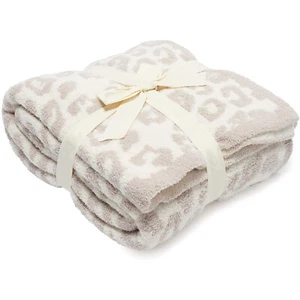 Hot Barefoot Dreams Cozychic Barefoot In The Wild Throw Stone Cream Soft Blanket - Picture 1 of 24