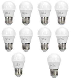 10 LAMPADINE LED AIGOSTAR LUCE FREDDA BULBO E27 G45 6W 6500K LAMPADE DA 220-240V - Foto 1 di 5