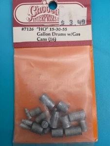 CHOOCH ENTERPRISES ESCALA HO 7126 (15) PIEZAS TAMBORES Y LATAS DE GAS DE 15-30-55 GALONES - Imagen 1 de 1