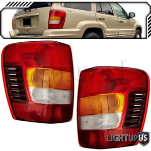 Pair LH RH Halogen Tail Lights w/o Bulbs for JEEP 99-02 GRAND CHEROKEE - Picture 1 of 1