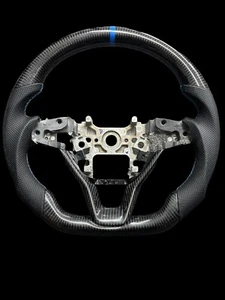 Real Carbon fiber steering wheel for Honda Accord 10th Gen Blue line 2018 2022 - Picture 1 of 3