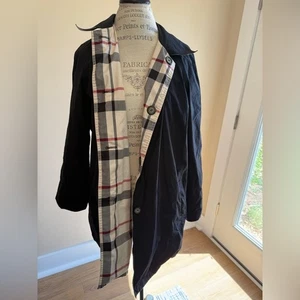 Pendleton Reversible- Black/Plaid Coat Size L - Picture 1 of 5