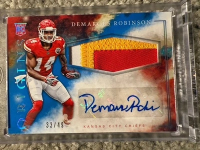 DEMARCUS ROBINSON 2016 Panini Origins RC Jersey Auto FLORIDA GARORS 49ers 33/49 - Image 1 of 2