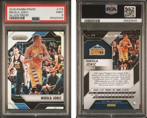 Panini Prizm Nikola Jokic Silver Holo 2016/17 segundo año PSA 9 Nuggets Denver - Imagen 1 de 1