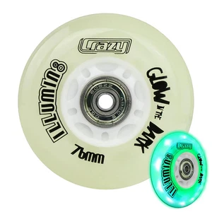illumin8 LED Light Up Inline Wheels - Glow in the Dark - Picture 1 of 4