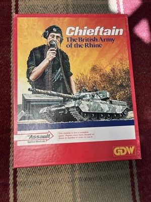 GDW Chieftain board game.  Unpunched and complete. Assault Series Module. - Image 1 of 4