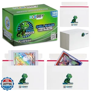 100 Pack Shell Mailer Trading Card Envelopes by Hobby Armor, 7" x 4.35" Tradi - Picture 1 of 5
