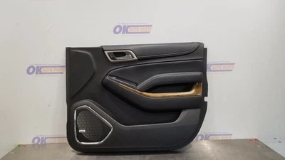 17 GMC YUKON DENALI DOOR PANEL FRONT RIGHT PASSENGER BLACK LEATHER Foto 1 de 4