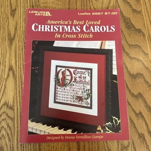 Leisure Arts Cross Stitch Pattern Leaflet #2927 Christmas Carols - Picture 1 of 6