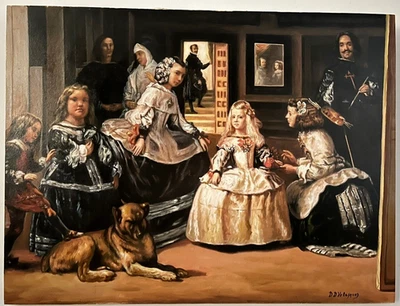 Precioso cuadro Diego Velásquez. óleo sobre lienzo. firmado. Foto 1 de 4