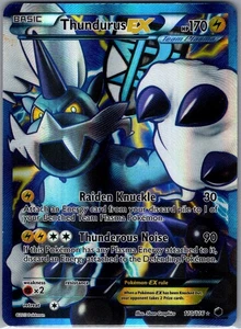 Thundurus EX 110/116 Full Art - Plasma Freeze - Pokemon Card - LP - Picture 1 of 2