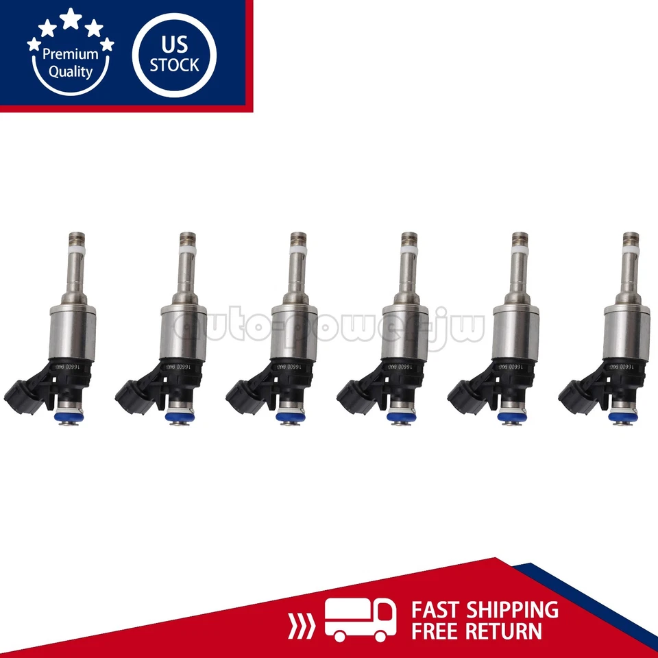 6x Fuel Injector Fits For INFINITI QX60 2017-2019 Nissan Pathfinder 16600-6KA0A - Изображение 1 из 4
