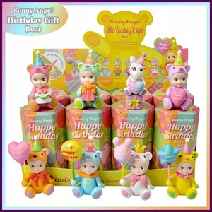 Sonny Angel Regalo Cumpleaños Oso Serie Caja Ciega Animal Anime Figura Adornos - Imagen 1 de 27