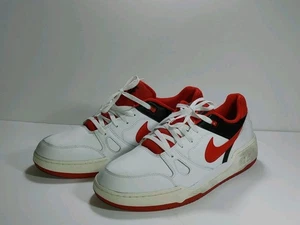 Nike Full Force Mens Size 14 Red & White Low Top Sneakers Pre Owned FB1362-102 - Picture 1 of 18