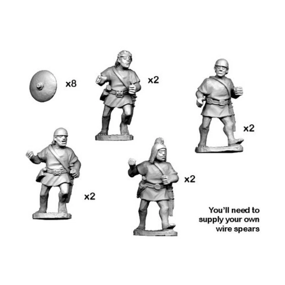 Crusader Minis Ancient Spanish Mini 28mm Spanish Caetrati w/Spear Pack New - Image 1 of 1