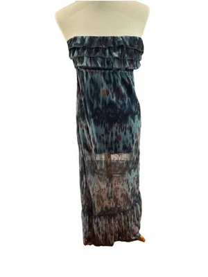 Vintage Empire Waist Mesh Dress S Green Fairy Y2K  Boho Whimsigoth - Image 1 of 4