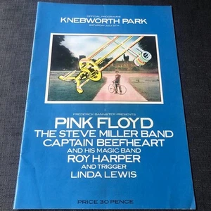 Pink Floyd Tour Programm Knebworth 1975 Ref E - Bild 1 von 1