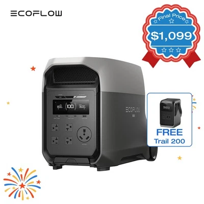 EcoFlow Delta 3 Ultra 3600W 3072Wh Portable Power Station LiFePO4 Battery - Image 1 of 4