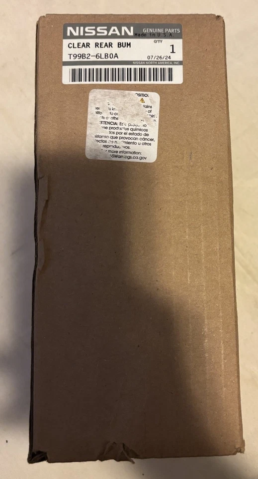Nissan OEM NEW Clear Rear Bumper Protector - (T99B2-6LB0A) - Image 1 of 1