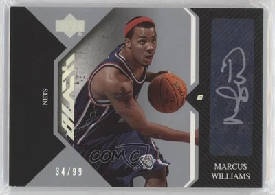 2006-07 Upper Deck UD Black Auto Rookies /99 Marcus Williams #AR-MW Auto RC - Image 1 of 2