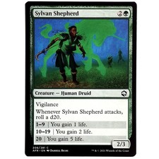 Sylvan Shepherd - M/NM Green Creature Human Druid Common TCG MTG AFR Adventures