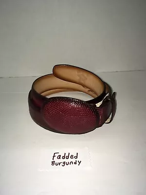 Hombres Botas Salvaje Oeste Cinturón Occidental Genuino Lagarto Teju  Foto 1 de 3