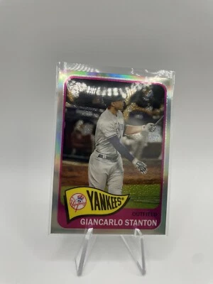 2021 Topps Series 2 Baseball Chrome Refractor GIANCARLO STANTON #TH65-34 Yankees - Image 1 of 2