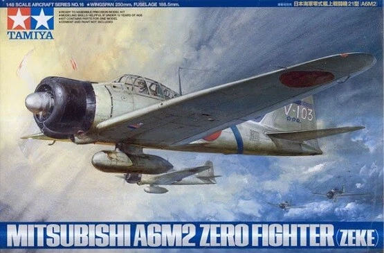 Tamiya 61016 - 1:48 Mitsubishi A6M2 Zero Fighter (Zeke) - Nuovo - Immagine 1 di 1
