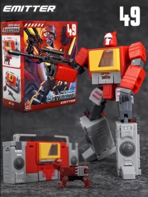 Blaster Emitter MFT MF-49 MF49 G1 With Tape Action Figure 4.5" Robot New Toys - Image 1 of 4