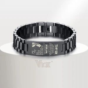 Vnox To My Son Bracelet Love from Dad Forever Birthday Encourage Graduation Gift - Picture 1 of 7