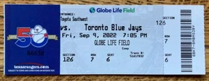 FULL MINT AUTHENTIC TICKET RANGERS JOSH JUNG DEBUT 9/9/22 HOMERS IN 1ST AT-BAT! - Picture 1 of 2